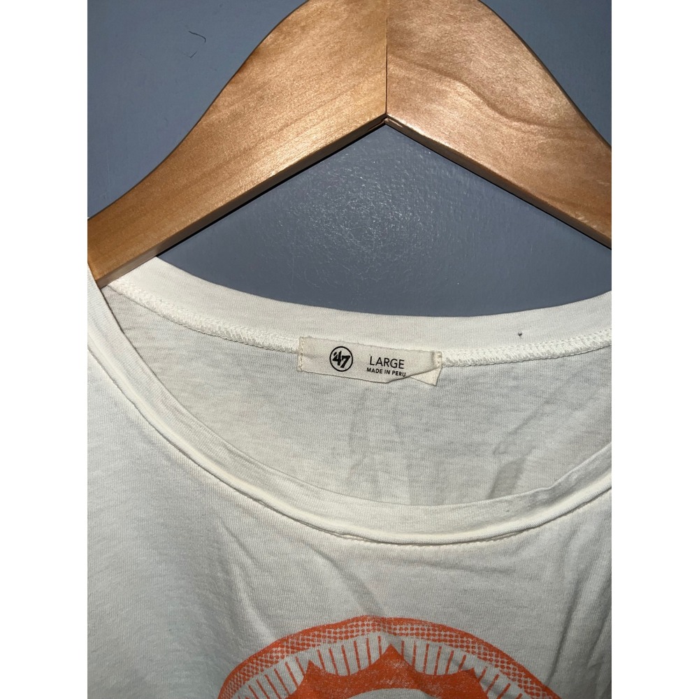 47 Brand Miami Dolphins Womens Large Graphic T-Shirt White NFL Vintage Style - Picture 4 of 4